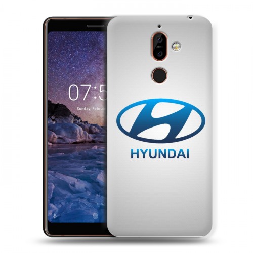 Дизайнерский пластиковый чехол для Nokia 7 Plus Hyundai