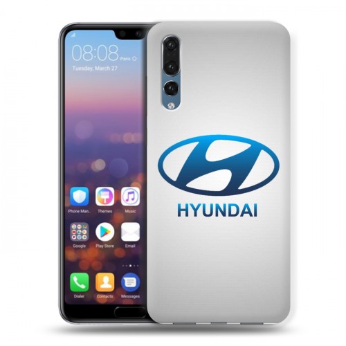 Дизайнерский силиконовый с усиленными углами чехол для Huawei P20 Pro Hyundai