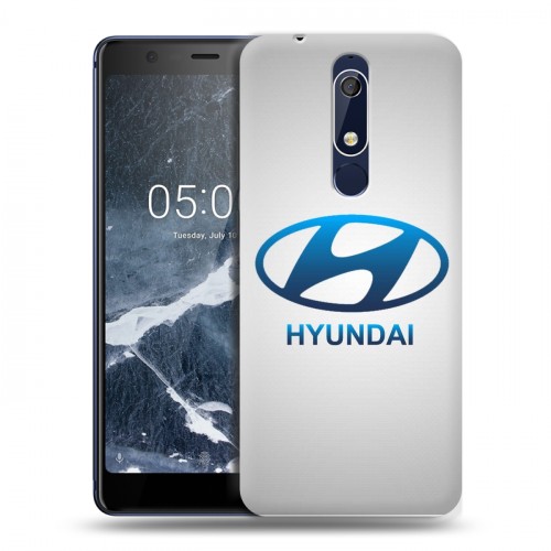 Дизайнерский пластиковый чехол для Nokia 5.1 Hyundai