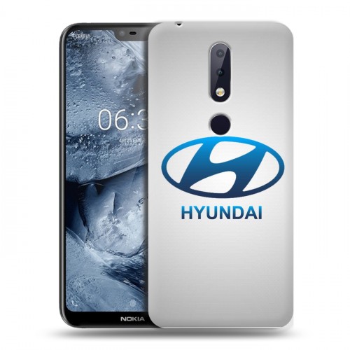 Дизайнерский пластиковый чехол для Nokia 6.1 Plus Hyundai