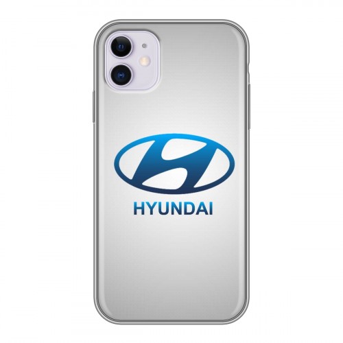 Дизайнерский силиконовый чехол для Iphone 11 Hyundai