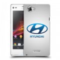 Дизайнерский пластиковый чехол для Sony Xperia L Hyundai