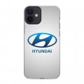 Дизайнерский силиконовый с усиленными углами чехол для Iphone 12 Mini Hyundai