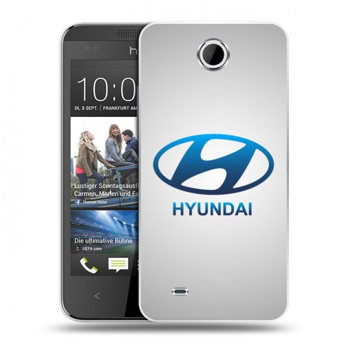 Дизайнерский пластиковый чехол для HTC Desire 300 Hyundai