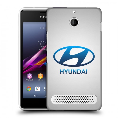 Дизайнерский силиконовый чехол для Sony Xperia E1 Hyundai