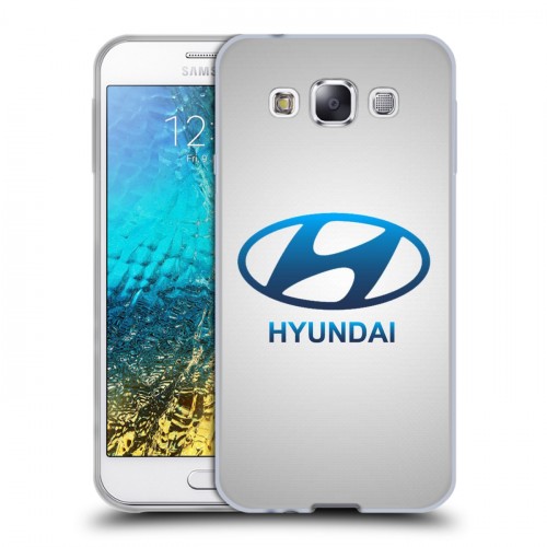 Дизайнерский пластиковый чехол для Samsung Galaxy E5 Hyundai