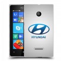 Дизайнерский пластиковый чехол для Microsoft Lumia 435 Hyundai