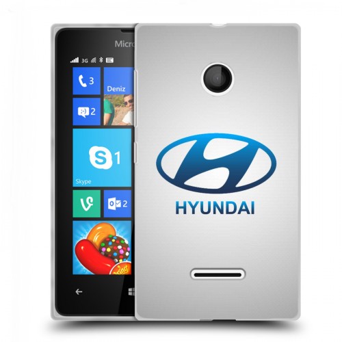 Дизайнерский пластиковый чехол для Microsoft Lumia 435 Hyundai