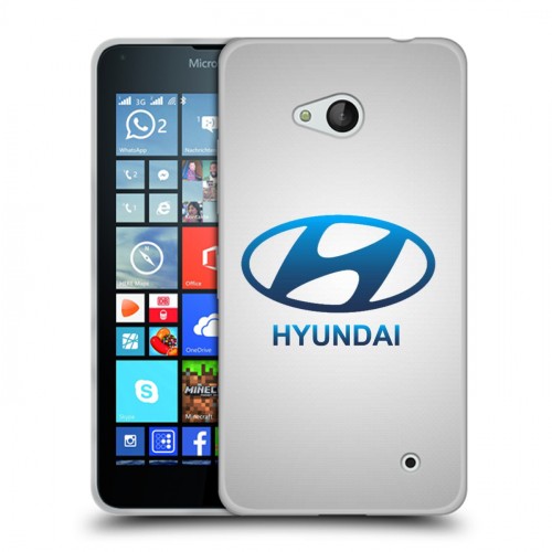 Дизайнерский пластиковый чехол для Microsoft Lumia 640 Hyundai