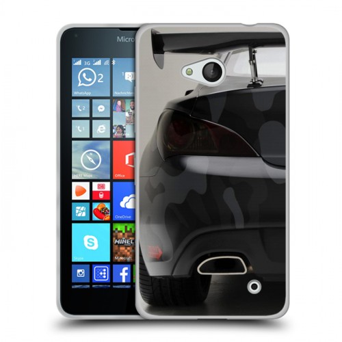 Дизайнерский пластиковый чехол для Microsoft Lumia 640 Hyundai