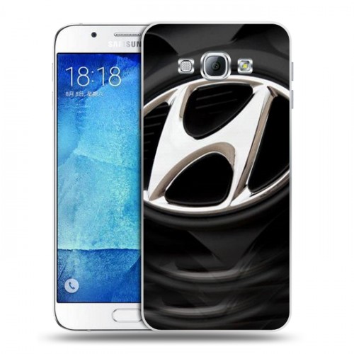 Дизайнерский пластиковый чехол для Samsung Galaxy A8 Hyundai