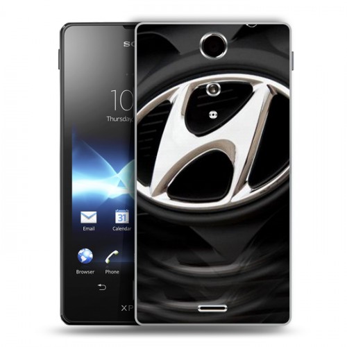 Дизайнерский пластиковый чехол для Sony Xperia TX Hyundai