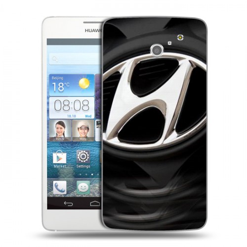 Дизайнерский пластиковый чехол для Huawei Ascend D2 Hyundai