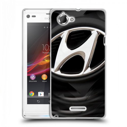 Дизайнерский пластиковый чехол для Sony Xperia L Hyundai