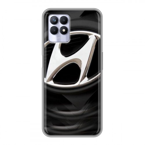 Дизайнерский силиконовый с усиленными углами чехол для Realme 8i Hyundai