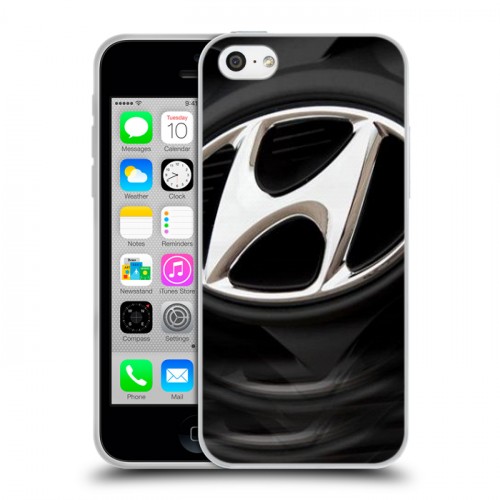 Дизайнерский пластиковый чехол для Iphone 5c Hyundai