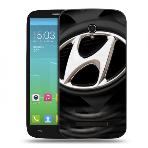 Дизайнерский пластиковый чехол для Alcatel One Touch Pop S9 Hyundai