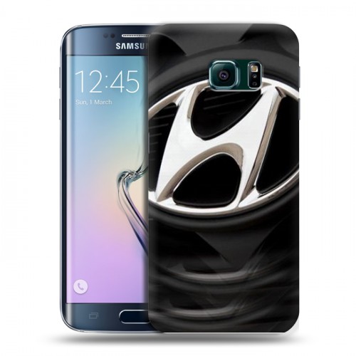Дизайнерский пластиковый чехол для Samsung Galaxy S6 Edge Hyundai