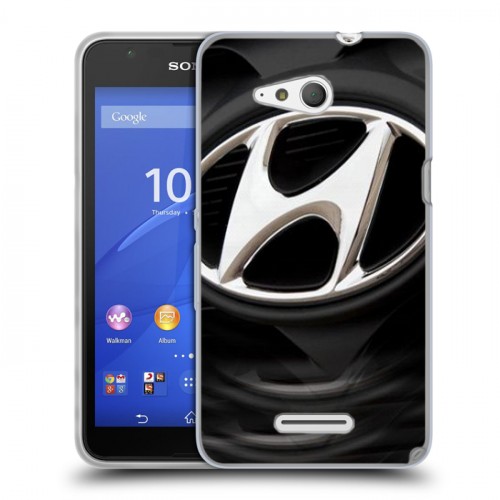 Дизайнерский пластиковый чехол для Sony Xperia E4g Hyundai