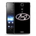 Дизайнерский пластиковый чехол для Sony Xperia TX Hyundai