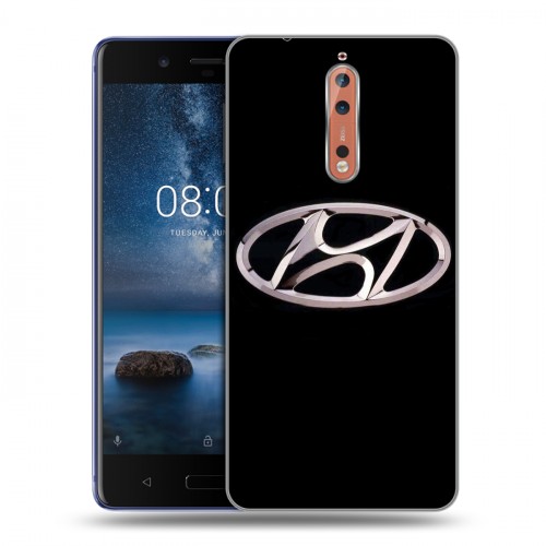 Дизайнерский пластиковый чехол для Nokia 8 Hyundai