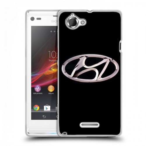 Дизайнерский пластиковый чехол для Sony Xperia L Hyundai