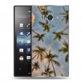 Дизайнерский пластиковый чехол для Sony Xperia acro S Hawaii