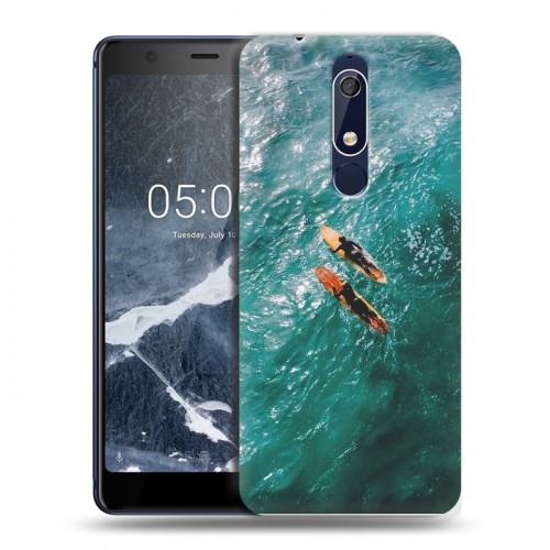 Дизайнерский пластиковый чехол для Nokia 5.1 Hawaii