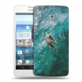 Дизайнерский пластиковый чехол для Huawei Ascend D2 Hawaii