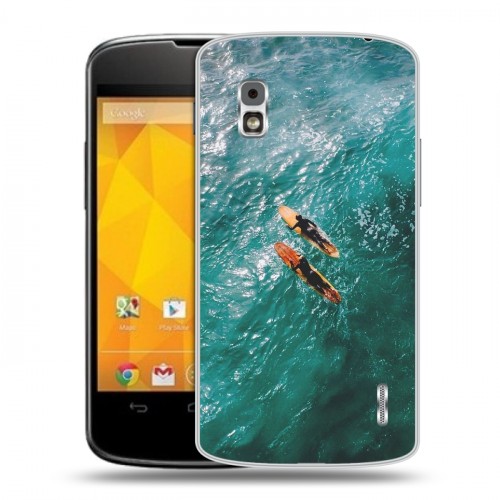 Дизайнерский пластиковый чехол для LG Google Nexus 4 Hawaii