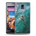 Дизайнерский пластиковый чехол для Huawei Ascend P1 Hawaii