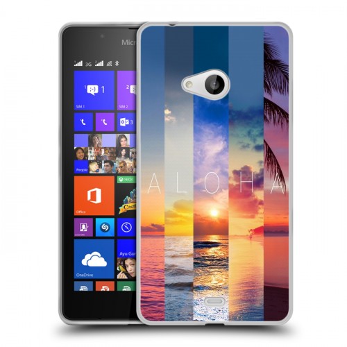 Дизайнерский пластиковый чехол для Microsoft Lumia 540 Hawaii