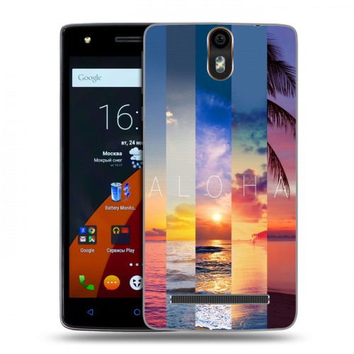 Дизайнерский силиконовый чехол для Wileyfox Storm Hawaii