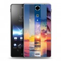 Дизайнерский пластиковый чехол для Sony Xperia TX Hawaii