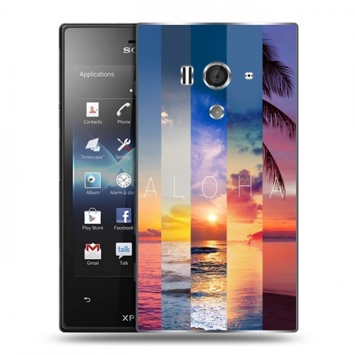 Дизайнерский пластиковый чехол для Sony Xperia acro S Hawaii