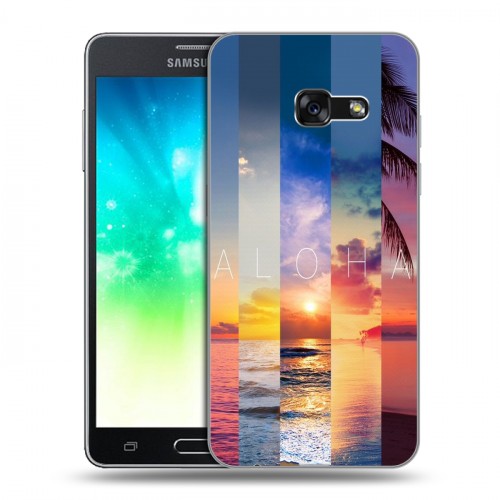 Дизайнерский силиконовый с усиленными углами чехол для Samsung Galaxy A3 (2017) Hawaii