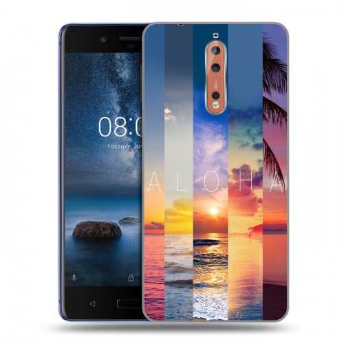 Дизайнерский пластиковый чехол для Nokia 8 Hawaii