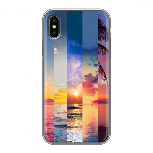 Дизайнерский силиконовый чехол для Iphone x10 Hawaii