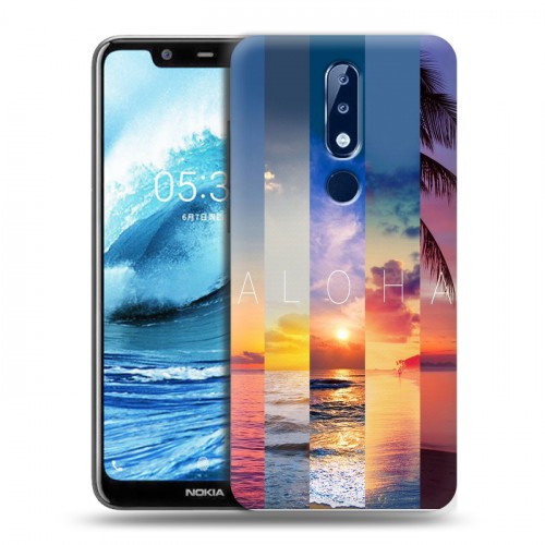 Дизайнерский силиконовый чехол для Nokia 5.1 Plus Hawaii