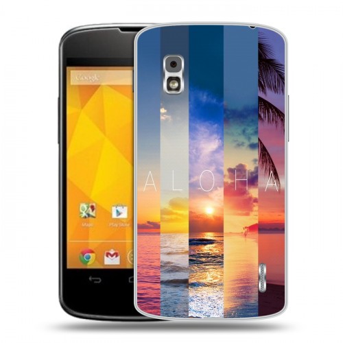 Дизайнерский пластиковый чехол для LG Google Nexus 4 Hawaii