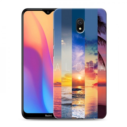 Дизайнерский силиконовый с усиленными углами чехол для Xiaomi RedMi 8A Hawaii