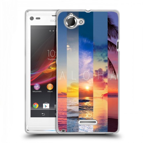 Дизайнерский пластиковый чехол для Sony Xperia L Hawaii