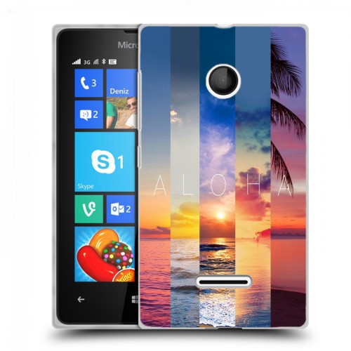 Дизайнерский пластиковый чехол для Microsoft Lumia 435 Hawaii