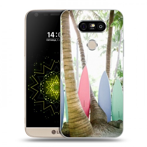 Дизайнерский пластиковый чехол для LG G5 Hawaii