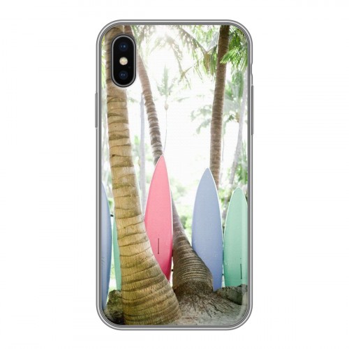 Дизайнерский силиконовый чехол для Iphone x10 Hawaii