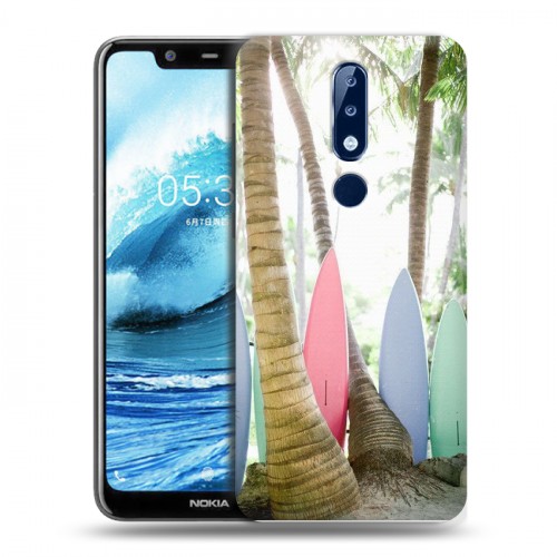 Дизайнерский пластиковый чехол для Nokia 5.1 Plus Hawaii