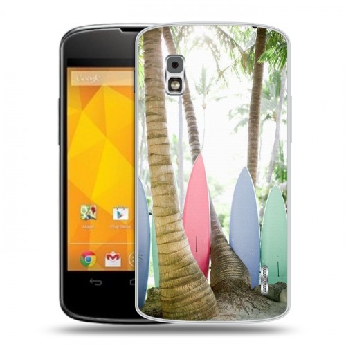 Дизайнерский пластиковый чехол для LG Google Nexus 4 Hawaii