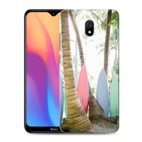 Дизайнерский силиконовый с усиленными углами чехол для Xiaomi RedMi 8A Hawaii