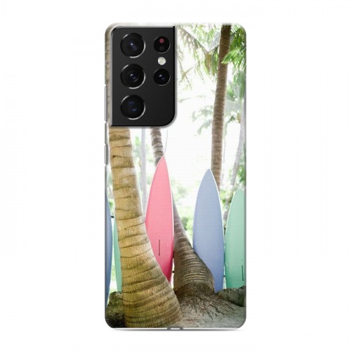 Дизайнерский пластиковый чехол для Samsung Galaxy S21 Ultra Hawaii