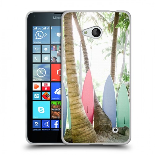Дизайнерский силиконовый чехол для Microsoft Lumia 640 Hawaii